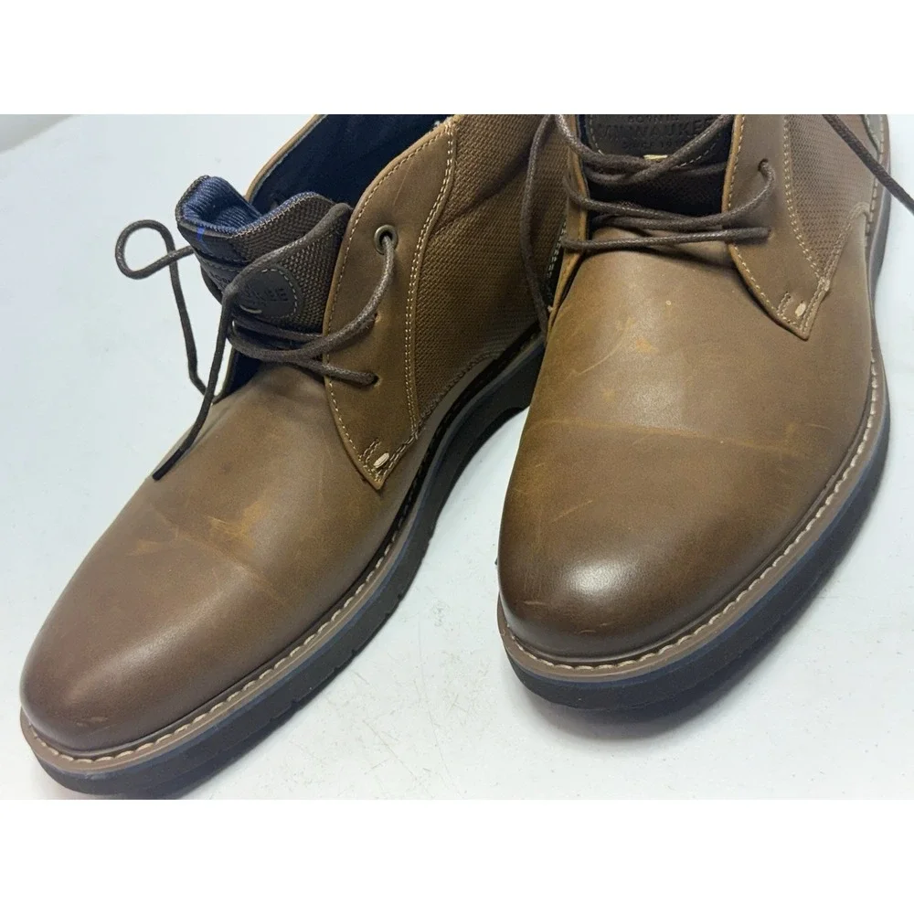 Nunn Bush Men's Circuit‎ Plain Toe Lace-Up Oxford Brown Size 8.5M